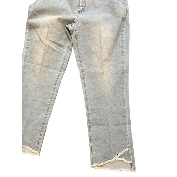 SLIM-SATION Women's Five Pocket Zip Front Flare Crop Jean - Size 14 w1637 - Picture 2 of 8